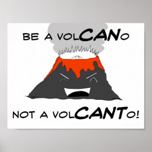 Póster Poster del volcán