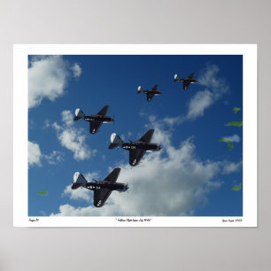 Póster Poster Del Vuelo De Helldiver Saipan 1944