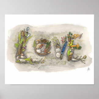 Póster Poster del West Seattle Lincoln Park "Love Rock"