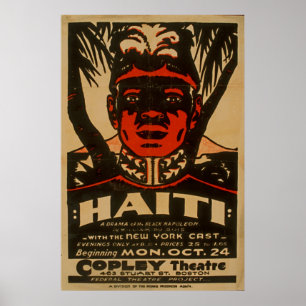 Póster Poster del WPA de Haití Black Napoleon Vintage 193