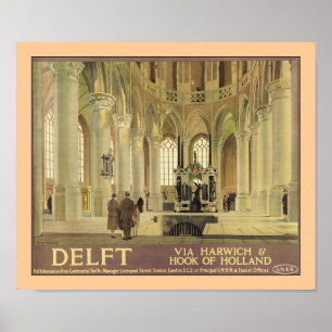 Póster Poster Delft LNER