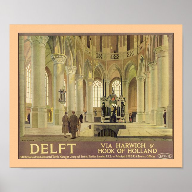 Póster Poster Delft LNER (Frente)