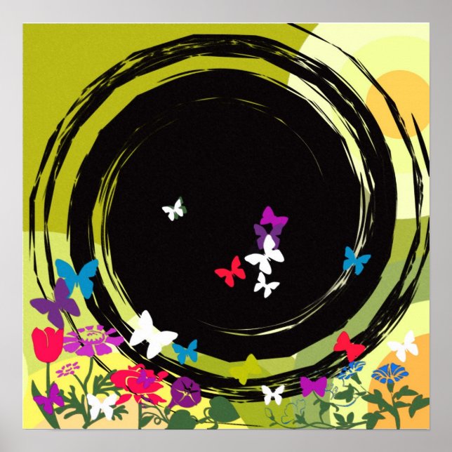 Póster Poster delight de mariposa (Frente)