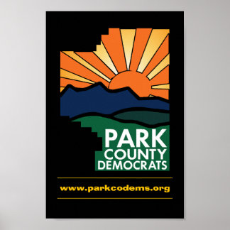 Póster Poster Demócrata del Condado de Park