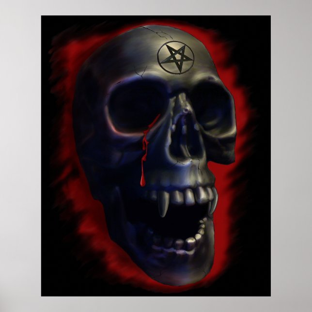 Póster Poster Demon Skull 1 (Frente)