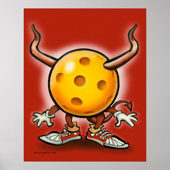 Póster Poster Demonio de Pickleball (Frente)