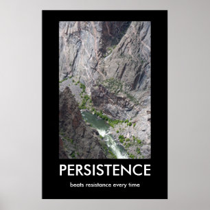 Póster Poster Demotivacional de Persistencia