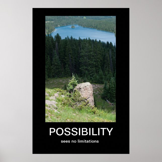 Póster Poster Demotivador de Posibilidad (Frente)