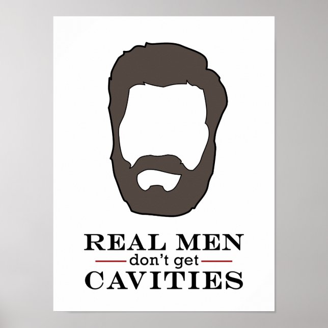 Póster Poster dental de hombres reales (Frente)