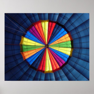 Póster Poster dentro del globo de aire caliente