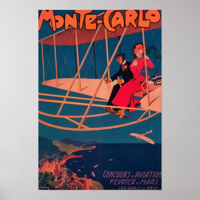 Póster Poster deportivo de aviación (Frente)