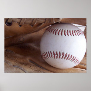 Póster Poster Deportivo de Béisbol y Amor