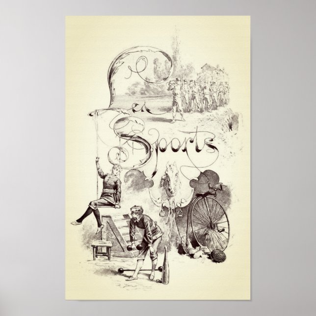 Póster Poster deportivo victoriano (Frente)