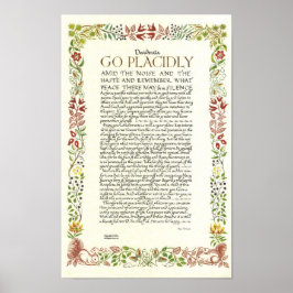 Póster POSTER DESIDERATA de Max Ehrmann - Wildflowers