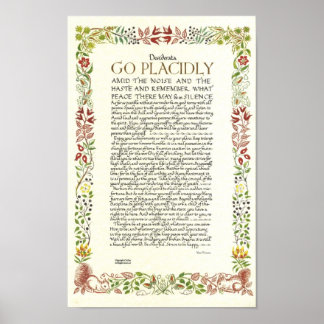 Póster POSTER DESIDERATA de Max Ehrmann - Wildflowers