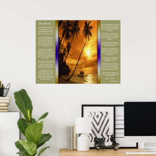 Póster Poster Desiderata Encantador Isla Oasis
