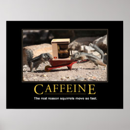 Póster Poster desmotivacional: cafeína