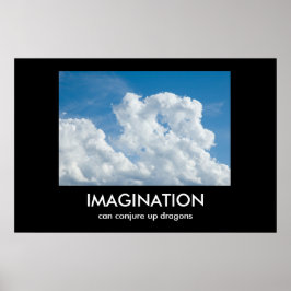 Póster Poster desmotivador de imaginación