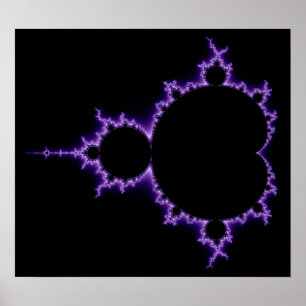 Póster Poster determinado eléctrico de Mandelbrot