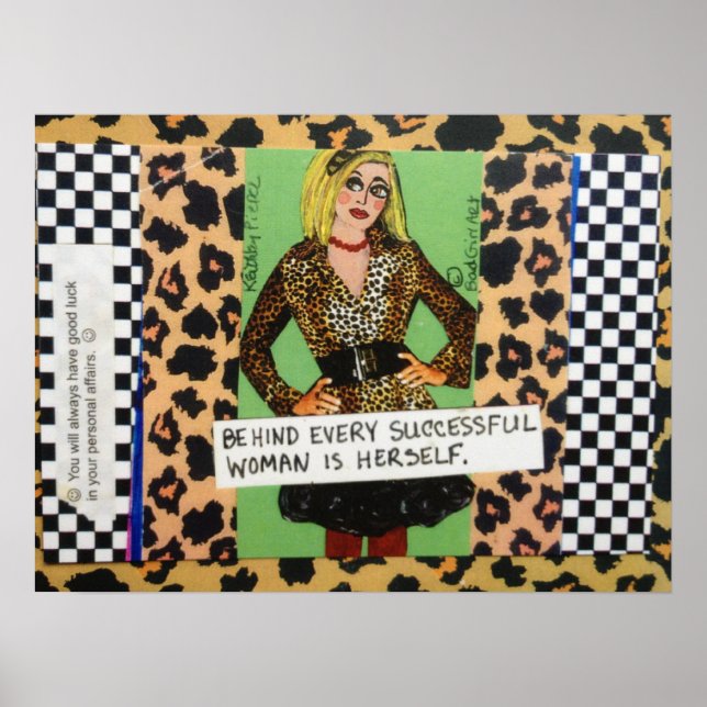 PÓSTER POSTER DETRÁS DE TODAS LAS MUJERES CON ÉXITO ES EL (Frente)