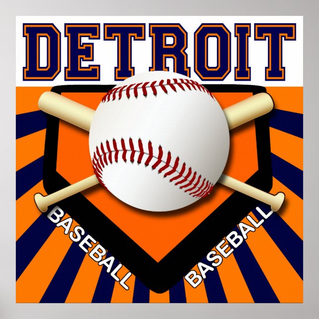 PÓSTER POSTER DETROIT BASEBALL (Frente)