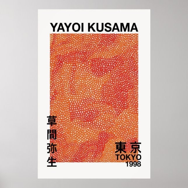 Póster Poster digital Yayoi Kusama (Frente)