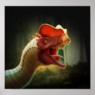 Póster Poster Dilophosaurus
