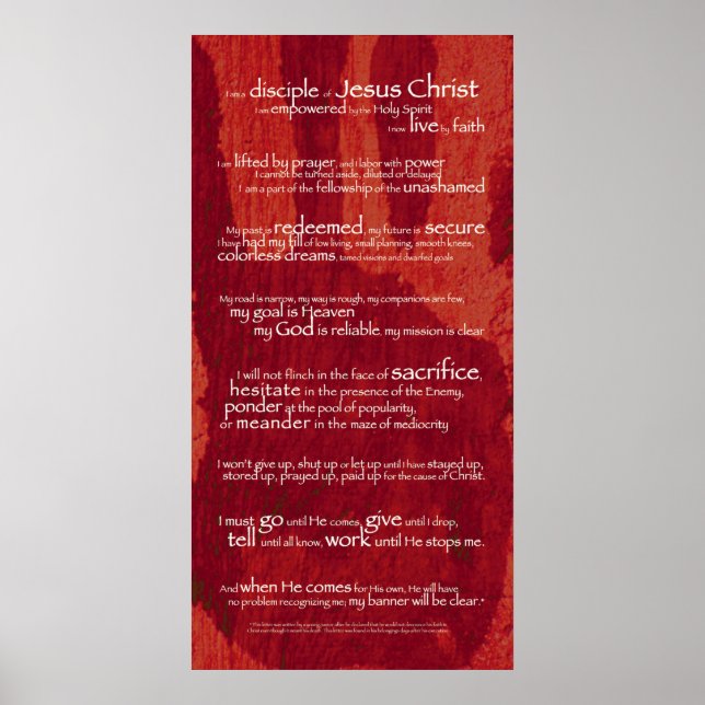 Póster Poster discípulo (Frente)