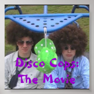 Póster poster disco, Disco Cops:La película - Personaliza