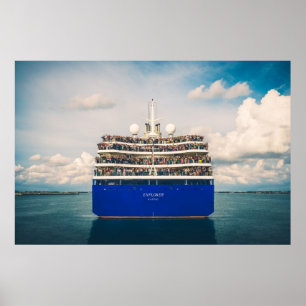 Póster Poster - Disparo en todo el barco en otoño de 2012