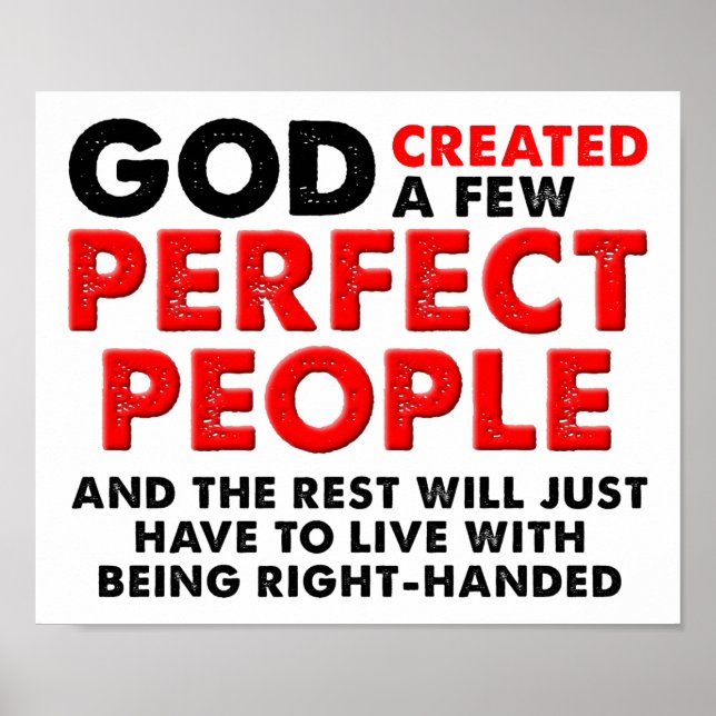 Póster Poster divertida a la izquierda (Frente)