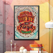 Poster divertida de colorantes para adultos