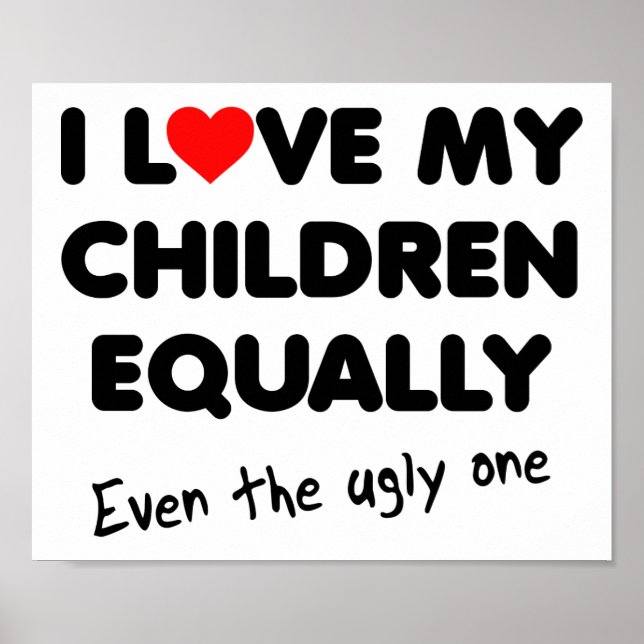 Póster Poster divertida de Love My Children (Frente)