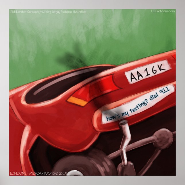 Póster Poster divertida de Rick London (Frente)