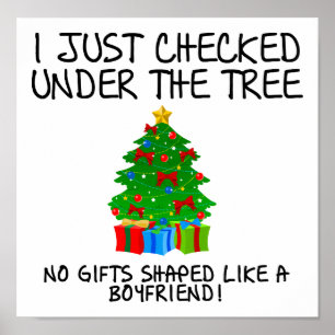 Póster Poster divertida de un novio con forma de regalo