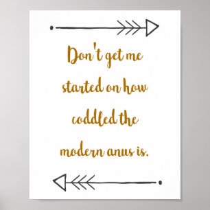 Póster Poster divertido de la cita del cuarto de baño