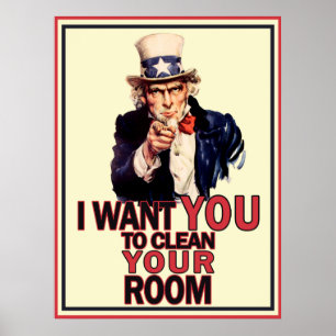 Póster Poster divertido del tío Sam