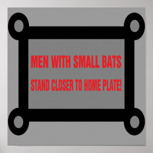 Póster Poster divertido para los lavabos y las barras