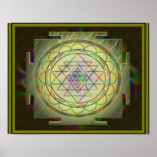 Póster Poster Divine Sri Yantra10