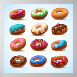 Póster Poster Divinent Decadent Doughnut - SRF