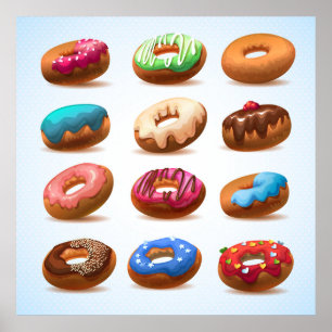 Póster Poster Divinent Decadent Doughnut - SRF