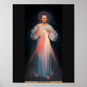 Póster Poster divino de la misericordia