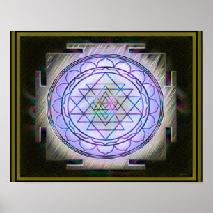 Póster Poster divino de Sri Yantra13