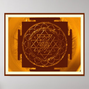 Póster Poster divino de Sri Yantra2