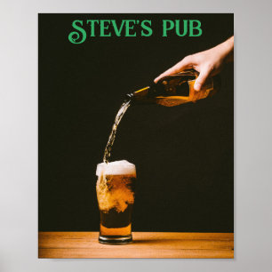 Póster ¡Póster DIY para Pub Mancave - Agregar Nombre