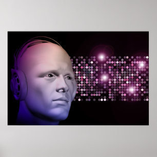 Póster poster dj de discoteca