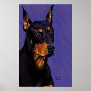 Póster Poster Doberman
