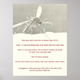 Póster Poster documental Zika por RoseWrites