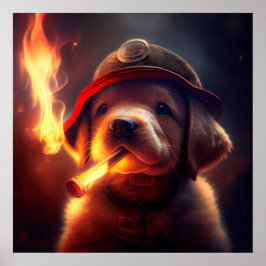 Póster Poster Dog rouge