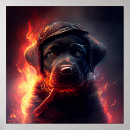 Póster Poster Dog rouge